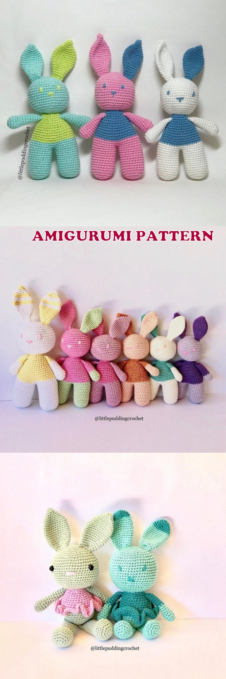Amigurumi Doll Dog Bunny Bear Animal 18 Best Free Crochet Patterns