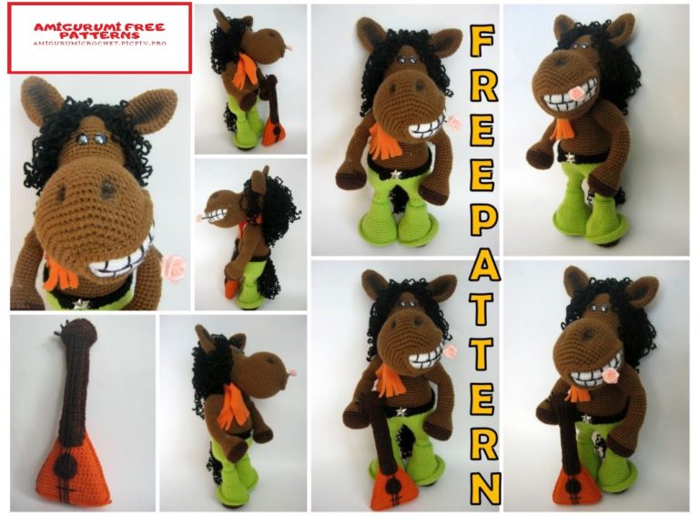 Amigurumi Singer Horse Free Crochet Pattern